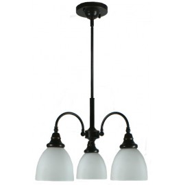 Lighting Inspiration-Benson 3Lt Pendant-Bronze / Chrome